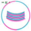 Hot sale 6 sections of customizable logo logo detachable children's PE Amazon hot sale kids hula ring